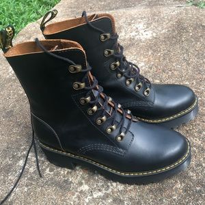 Doc Martins Platform Boots Size 9